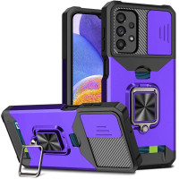 Хибриден гръб със стойка за Samsung Galaxy A23 5G - лилав