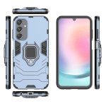 Хибриден гръб със стойка за Samsung Galaxy A25 5G - стоманено син - 1