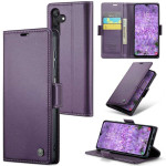 Кожен калъф страничен flip марка CASEME за Samsung Galaxy A25 5G – лилав - 1 Кожен калъф страничен flip марка CASEME за Samsung Galaxy A25 5G – лилав - 1