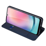 Тънък калъф страничен flip марка DUX DUCIS за Samsung Galaxy A25 5G – тъмно син - 3