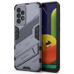 Хибриден гръб със стойка марка BIBERCAS за Samsung Galaxy A33 5G - стоманено сив