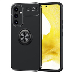 Силиконов гръб със стойка тип пръстен за Samsung Galaxy A34 5G - черен