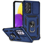 Хибриден гръб със стойка и слайдер за камера за Samsung Galaxy A53 5G - тъмно син