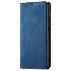 Кожен калъф страничен flip марка FORWENW за Samsung Galaxy A53 5G – син