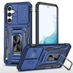 Хибриден гръб със стойка и слайдер за камера за Samsung Galaxy A54 5G - тъмно син