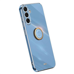 Силиконов гръб със стойка тип пръстен марка XINLI за Samsung Galaxy A54 5G - син