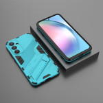 Хибриден гръб със стойка марка BIBERCAS за Samsung Galaxy A55 5G - светло син - 2