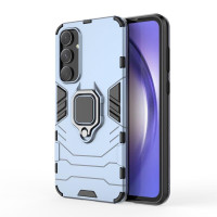 Хибриден гръб със стойка за Samsung Galaxy A55 5G - стоманено син