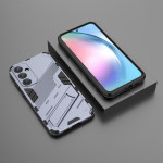 Хибриден гръб със стойка марка BIBERCAS за Samsung Galaxy A55 5G - сив - 0