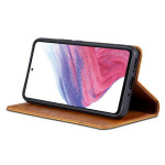 Кожен калъф страничен flip марка AZNS за Samsung Galaxy A55 5G – кафяв - 0 Кожен калъф страничен flip марка AZNS за Samsung Galaxy A55 5G – кафяв - 0
