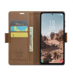 Кожен калъф страничен flip марка CASEME за Samsung Galaxy A55 5G – кафяв - 2 Кожен калъф страничен flip марка CASEME за Samsung Galaxy A55 5G – кафяв - 2