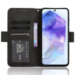 Кожен калъф тип портмоне с магнитна закопчалка за Samsung Galaxy A55 5G - черен - 0 Кожен калъф тип портмоне с магнитна закопчалка за Samsung Galaxy A55 5G - черен - 0