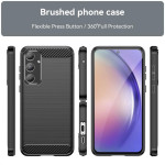 Силиконов гръб Rugged Armor за Samsung Galaxy A55 5G - черен - 2