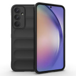 Подсилен силиконов гръб на ленти за Samsung Galaxy A55 5G  - черен