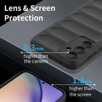 Подсилен силиконов гръб на ленти за Samsung Galaxy A55 5G  - черен - 0