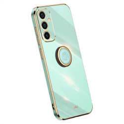 Силиконов гръб със стойка тип пръстен марка XINLI за Samsung Galaxy A55 5G - зелен