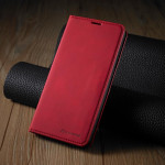 Кожен калъф страничен flip марка FORWENW за Samsung Galaxy S21 FE – червен - 2 Кожен калъф страничен flip марка FORWENW за Samsung Galaxy S21 FE – червен - 2