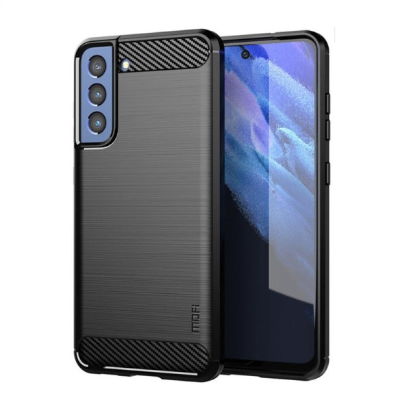 Силиконов гръб марка MOFI за Samsung Galaxy S21 FE - черен