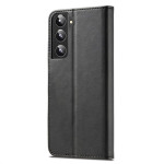 Кожен калъф тип портмоне марка LC.IMEEKE за Samsung Galaxy S22 - черен - 2 Кожен калъф тип портмоне марка LC.IMEEKE за Samsung Galaxy S22 - черен - 2