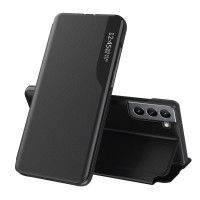 Тънък кожен калъф за Samsung Galaxy S22+ – черен