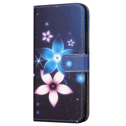 Калъф тип портмоне за Samsung Galaxy S23 FE - две цветя