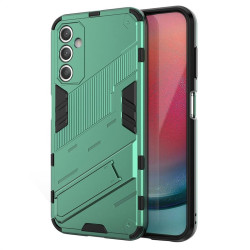 Хибриден гръб със стойка марка BIBERCAS за Samsung Galaxy S23 FE - зелен металик