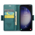Кожен калъф страничен flip марка CASEME за Samsung Galaxy S24 – тюркоазен - 0 Кожен калъф страничен flip марка CASEME за Samsung Galaxy S24 – тюркоазен - 0
