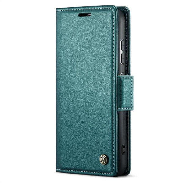 Кожен калъф страничен flip марка CASEME за Samsung Galaxy S24 – тюркоазен Кожен калъф страничен flip марка CASEME за Samsung Galaxy S24 – тюркоазен