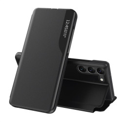 Тънък кожен калъф за Samsung Galaxy S24 – черен