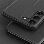 Тънък кожен калъф за Samsung Galaxy S24 – черен - 0