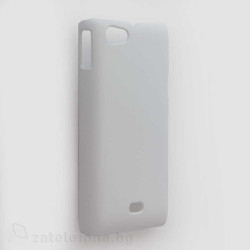 Пластмасов калъф за Sony Xperia Miro - бял