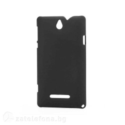 Пластмасов калъф за Sony Xperia E - черен