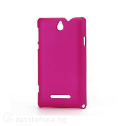 Пластмасов калъф за Sony Xperia E - ярко розов