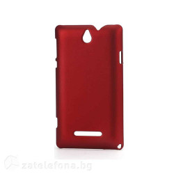 Пластмасов калъф за Sony Xperia E - червен