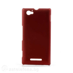 Пластмасов калъф за Sony Xperia M - червен
