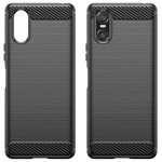 Силиконов гръб Rugged Armor за Sony Xperia 10 VI - черен - 1