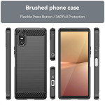 Силиконов гръб Rugged Armor за Sony Xperia 10 VI - черен - 2
