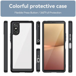Силиконов гръб Rugged Armor за Sony Xperia 10 VI - черна рамка - 1