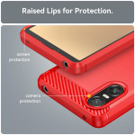 Силиконов гръб Rugged Armor за Sony Xperia 10 VI - червен - 0