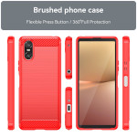 Силиконов гръб Rugged Armor за Sony Xperia 10 VI - червен - 1