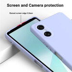 Силиконов гръб с верижка за Sony Xperia 10 VI - светло лилав - 0
