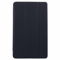 Кожен калъф със сгъващ се капак за Xiaomi Redmi Pad SE 4G 8.7 inch - черен