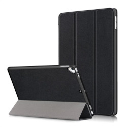 Кожен калъф със сгъващ се капак за iPad 10.2 2019 - черен