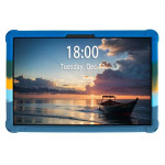 Силиконов гръб със стойка Pop IT за Honor Pad X8a - сини ленти - 2