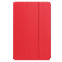 Кожен калъф със сгъващ се капак за Honor Pad X8a - червен
