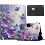 Калъф за Honor Pad X8a - лилави цветя - 1
