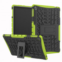 Двупластов гръб със стойка за Huawei MediaPad M5 Lite 10 инча - зелен
