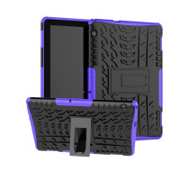 Двупластов гръб със стойка за Huawei MediaPad T5 10 инча - лилав