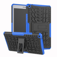 Двупластов гръб със стойка за Huawei MediaPad T3 8 инча - син
