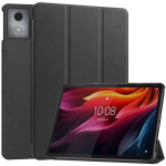 Кожен калъф със сгъващ се капак за Lenovo Tab K11 Plus - черен - 0